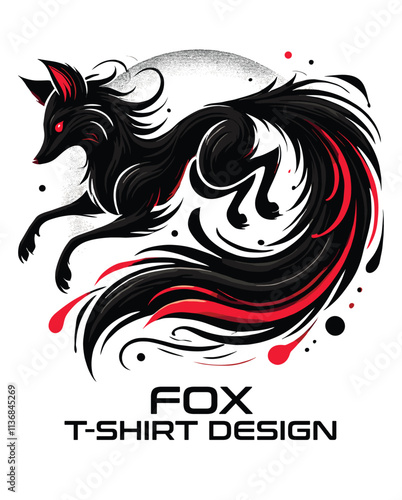 Fox Vector T Shirt Design