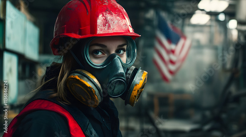Pollution site with women professional photograph 