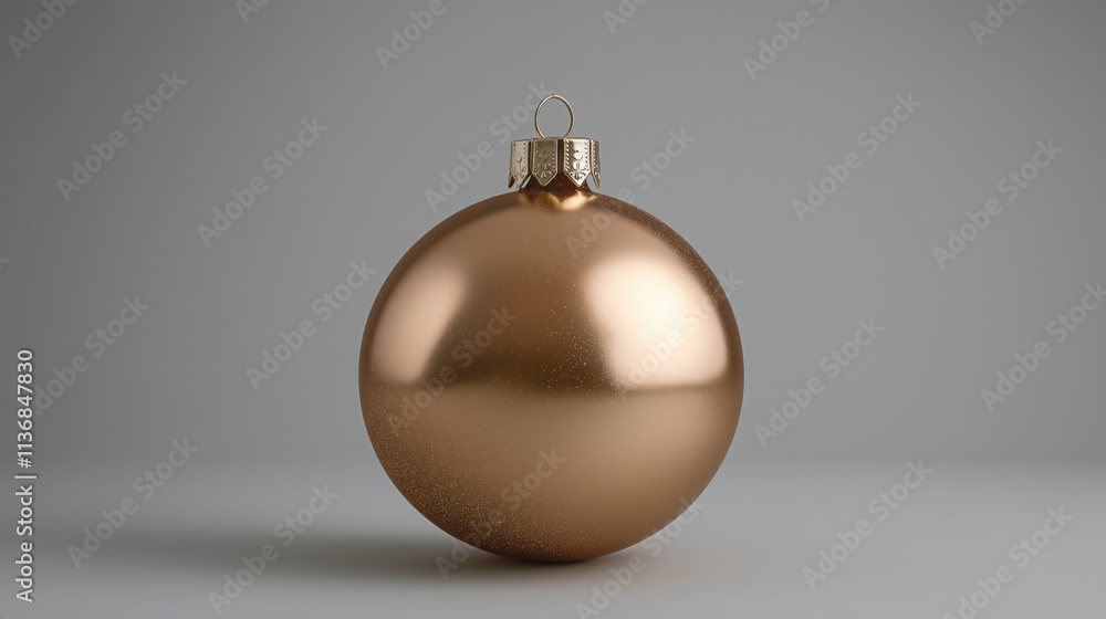 High-Quality Golden Matte Christmas Ball Ornament High-Quality Golden Matte Christmas Ball Ornament