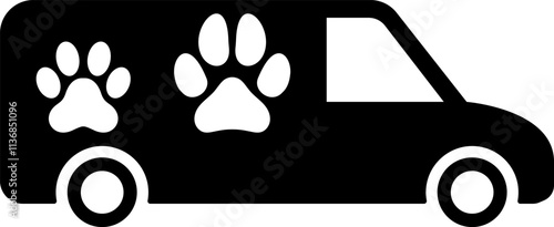 Animal delivery, pet cargo, pet transport, pets shipping, pet delivery vector image, pet transportation, pets travel icon.