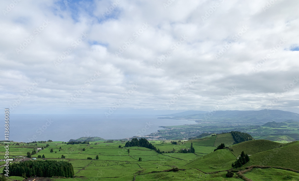Obraz premium natural park in Azores Island Sao Miguel, Portugal