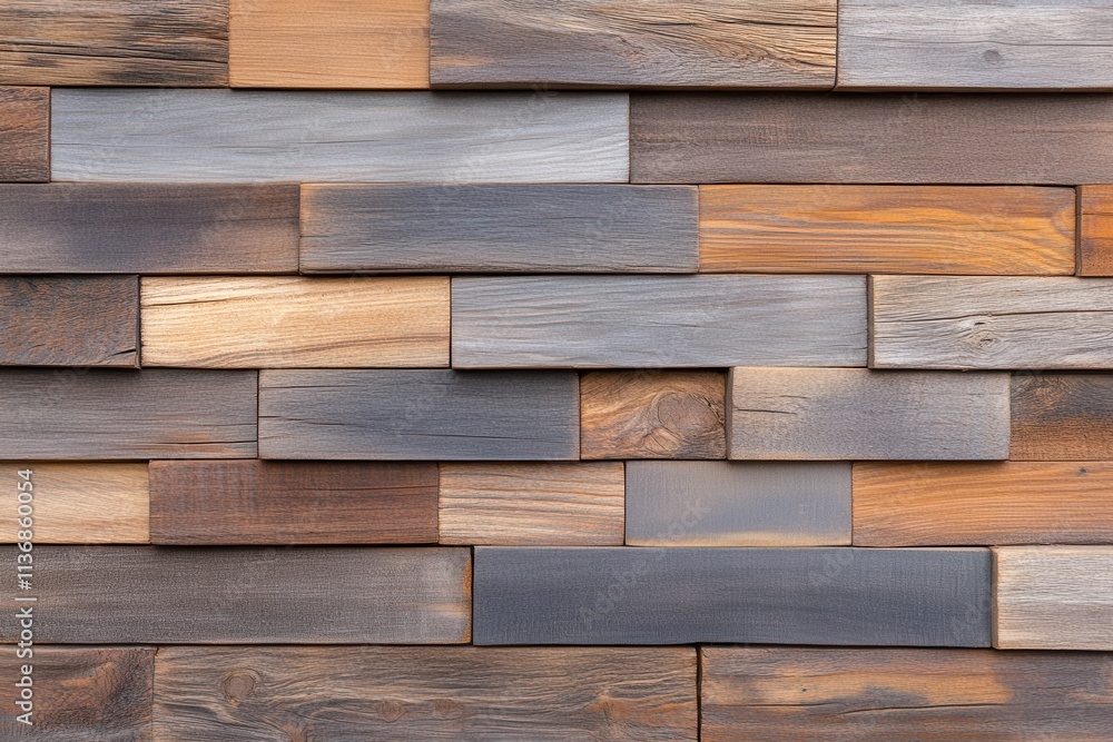 A textured wooden wall featuring a mix of warm and cool tones, showcasing various shades of brown and gray. A textured wooden wall featuring a mix of warm and cool tones, showcasing various shades of brown and gray.
