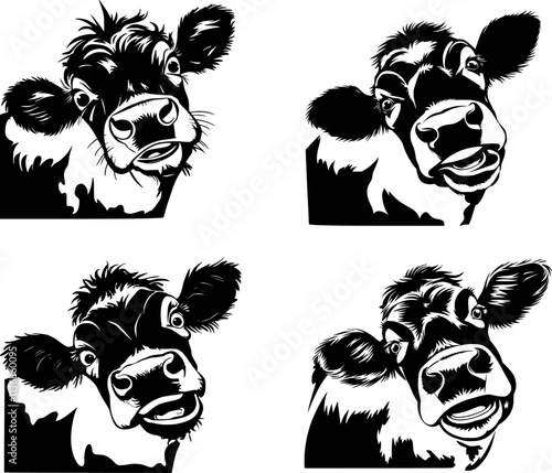 Cow head, Cricut, Heifer clipart, Farm animal
