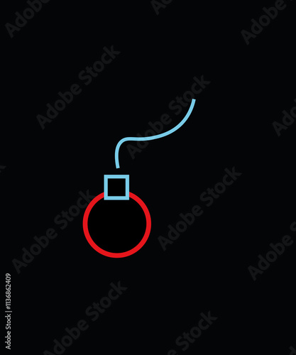 New Year's drawings in dark colors on a black background
