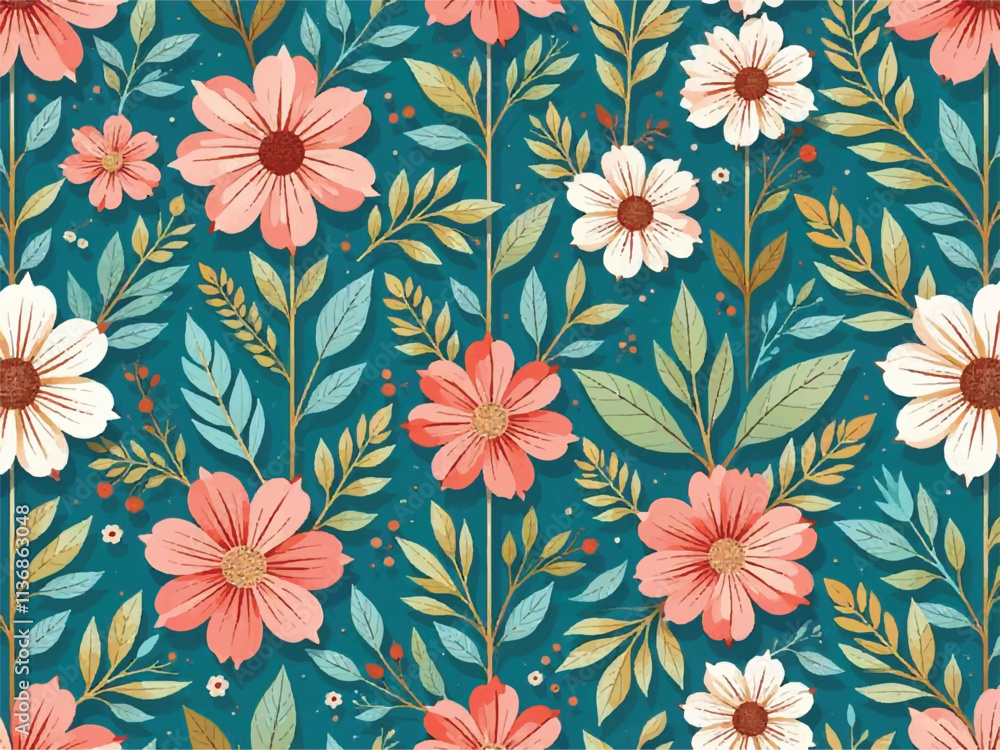 seamless pattern with flowers seamless pattern with flowers