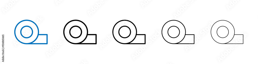 Adhesive tape icon Outline vector logo for web ui Adhesive tape icon Outline vector logo for web ui