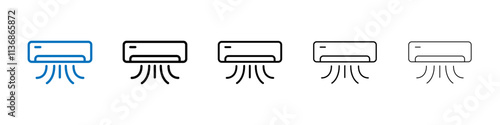 Air conditioner icon Outline vector logo for web ui