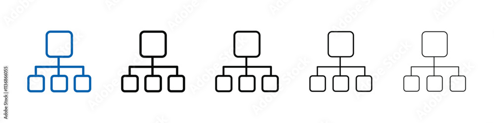 Algorithm icon Outline vector logo for web ui Algorithm icon Outline vector logo for web ui