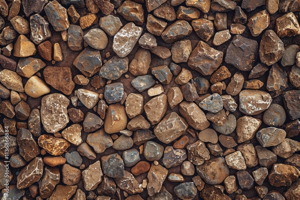 Brown pebble stone paving surface. Detailed photo textured background Brown pebble stone paving surface. Detailed photo textured background