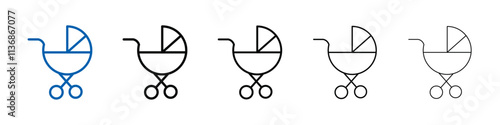Babysitter icon Outline vector logo for web ui