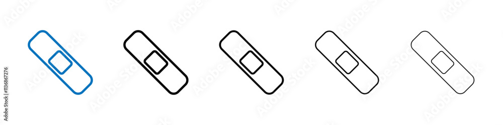 Bandage Icon Outline vector logo for web ui