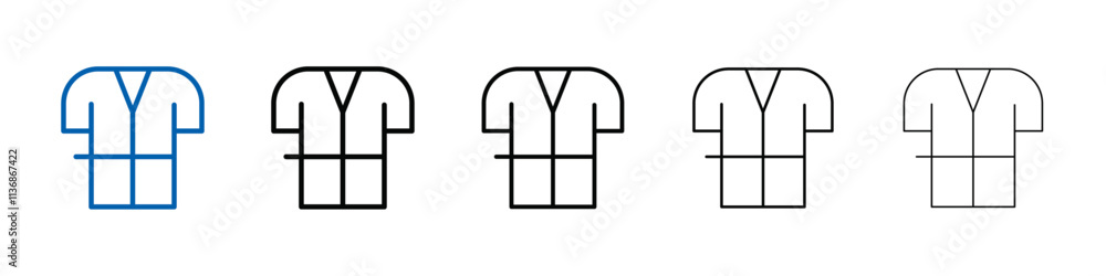 bathrobe icon Outline vector logo for web ui bathrobe icon Outline vector logo for web ui
