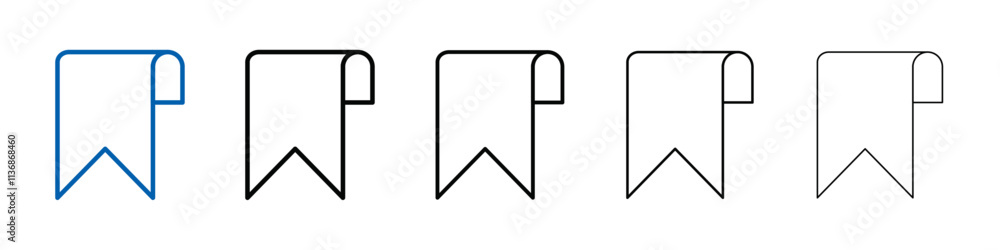 Bookmark icon Outline vector logo for web ui Bookmark icon Outline vector logo for web ui