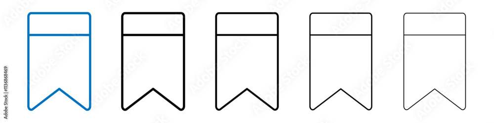 Bookmark icon Outline vector logo for web ui Bookmark icon Outline vector logo for web ui