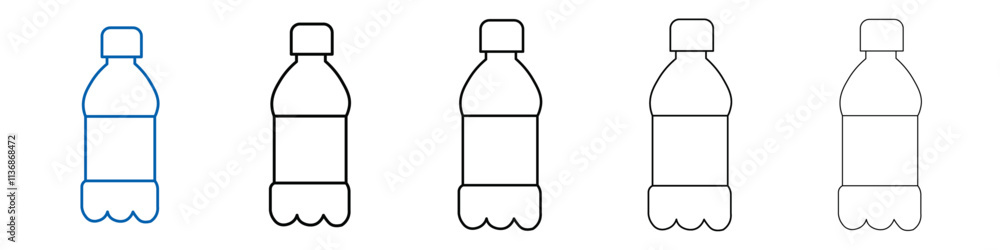 Bottle icon Outline vector logo for web ui Bottle icon Outline vector logo for web ui
