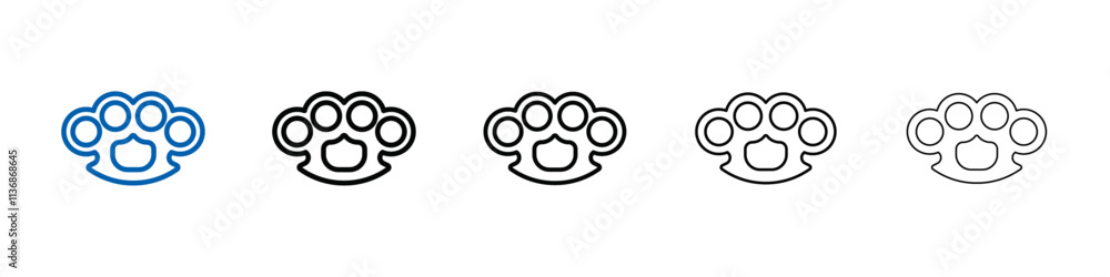 brass knuckles icon Outline vector logo for web ui brass knuckles icon Outline vector logo for web ui
