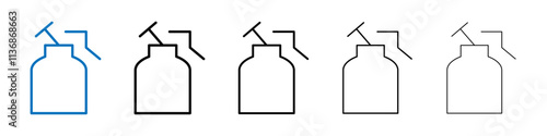Breast pump icon Outline vector logo for web ui