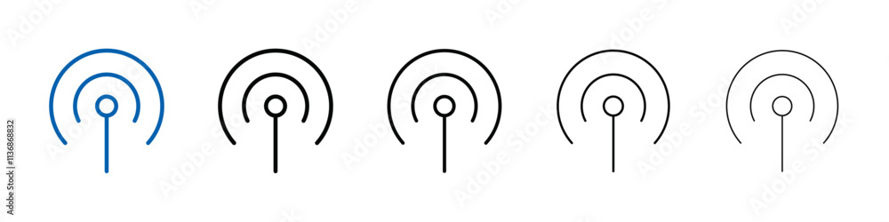 Broadcast Icon Outline vector logo for web ui Broadcast Icon Outline vector logo for web ui