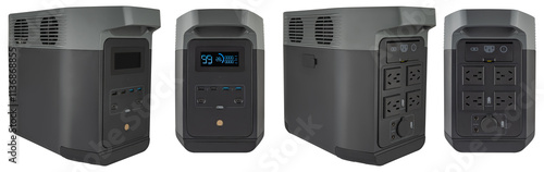 Bild auf Leinwand Compact battery power station with high capacity and safety