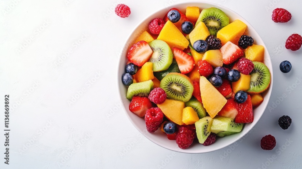 Delicious and Refreshing Summer Fruit Salad in a Bowl Delicious and Refreshing Summer Fruit Salad in a Bowl