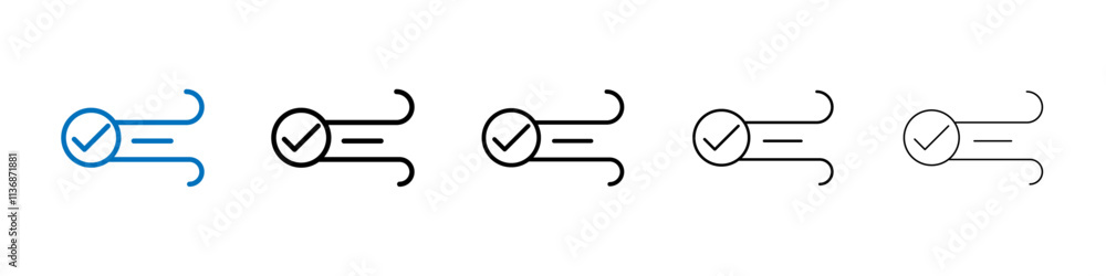 Clean Air Icon Outline vector logo for web ui Clean Air Icon Outline vector logo for web ui