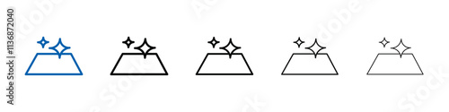 clean surface icon Outline vector logo for web ui
