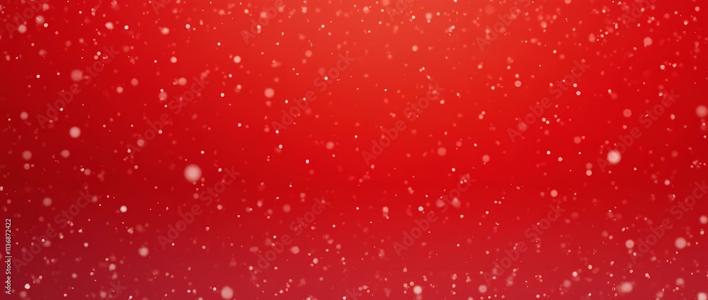 Holiday red background with falling snow with space for text. Banner for design. Holiday red background with falling snow with space for text. Banner for design.