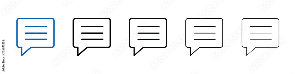 Comment icon Outline vector logo for web ui Comment icon Outline vector logo for web ui