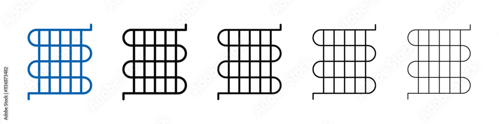 Condenser coil icon Outline vector logo for web ui Condenser coil icon Outline vector logo for web ui