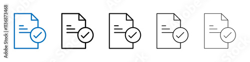 Compliance icon Outline vector logo for web ui