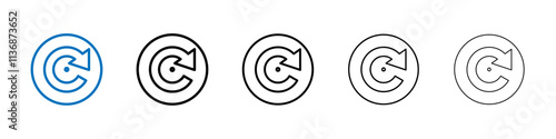 Consistency icon Outline vector logo for web ui