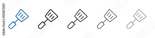 Cooking spatula icon Outline vector logo for web ui