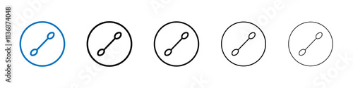 Cotton buds icon Outline vector logo for web ui