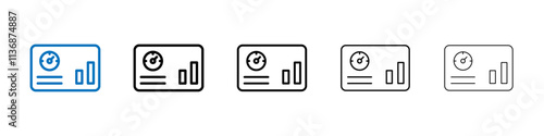 Dashboard icon Outline vector logo for web ui