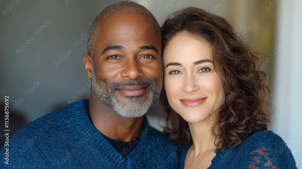 a romantic portrait of a husband and wife of different nationalities a romantic portrait of a husband and wife of different nationalities