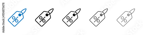 Discount icon Outline vector logo for web ui