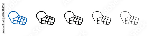 Dog muzzle icon Outline vector logo for web ui