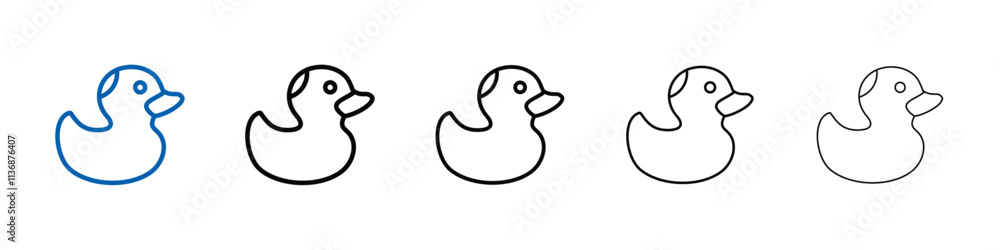 Duck icon Outline vector logo for web ui Duck icon Outline vector logo for web ui