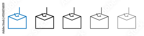 Email phishing icon Outline vector logo for web ui
