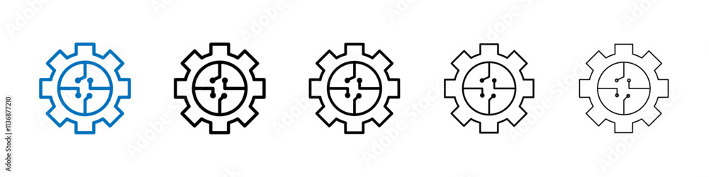 ETL icon Outline vector logo for web ui ETL icon Outline vector logo for web ui