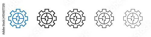 ETL icon Outline vector logo for web ui