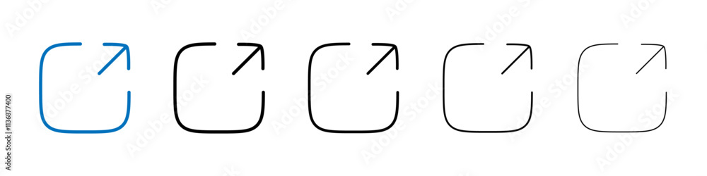 External link icon Outline vector logo for web ui External link icon Outline vector logo for web ui