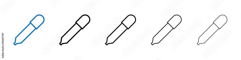 Eye Dropper Icon Outline vector logo for web ui Eye Dropper Icon Outline vector logo for web ui
