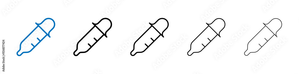 Eye dropper icon Outline vector logo for web ui Eye dropper icon Outline vector logo for web ui