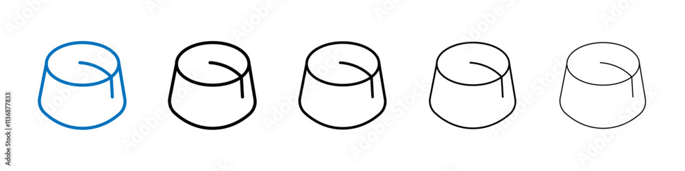 Fez hat icon Outline vector logo for web ui Fez hat icon Outline vector logo for web ui