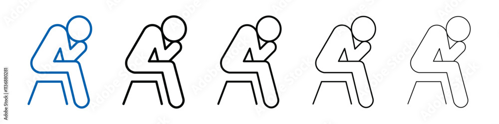 helpless human icon Outline vector logo for web ui helpless human icon Outline vector logo for web ui