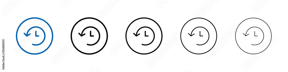 History icon Outline vector logo for web ui History icon Outline vector logo for web ui