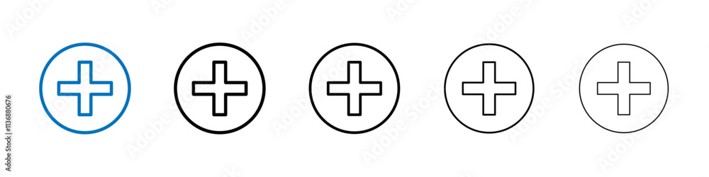 Hospital sign icon Outline vector logo for web ui Hospital sign icon Outline vector logo for web ui