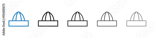 Juicer squeezer icon Outline vector logo for web ui
