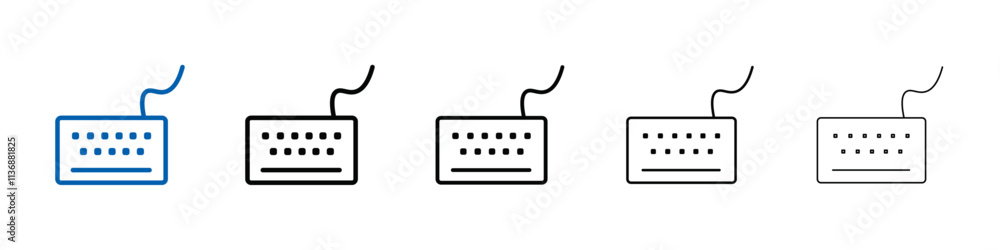 Keyboard icon Outline vector logo for web ui Keyboard icon Outline vector logo for web ui